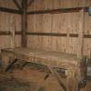 checkout counter made from extra barn timber [Mortise & tenon]